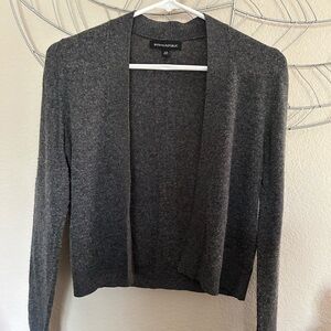 Cropped cardigan-style sweater